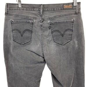 Levi's 505 Straight Leg Black Jeans Women's Size 12 Casual Denim Pants 39x27 3/4